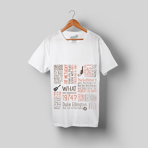 Tshirt «Born in 1974» – LANOMADA DESIGN