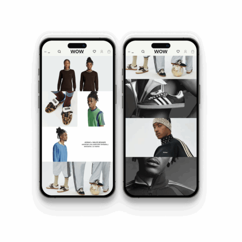 Landing Adidas x Wales Bonner