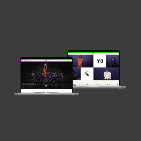 Landing adidas x Real Madrid